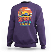 Summer Vacation Loading Retro Beach Sunset Sweatshirt - Wonder Print Shop