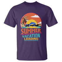 Summer Vacation Loading Retro Beach Sunset T Shirt - Wonder Print Shop