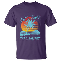 Let's Enjoy The Summer Vacation Beach Sunset T Shirt - Wonder Print Shop