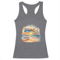 Vacation Time Beach Holliday Fun In The Sun Racerback Tank Top