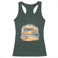 Vacation Time Beach Holliday Fun In The Sun Racerback Tank Top