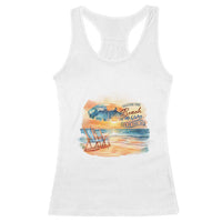 Vacation Time Beach Holliday Fun In The Sun Racerback Tank Top