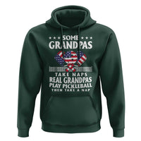 Funny Some Grandpas Take Naps Real Grandpas Play Pickleball Hoodie - Wonder Print Shop