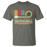 Pickleball Dad T Shirt The Man The Myth The Legend Retro - Wonder Print Shop