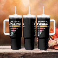 Funny Why I Lose At Pickleball Tumbler With Handle