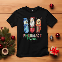 Christmas T Shirt Snowman Reindeer Santa Pharmacy Crew - Wonder Print Shop