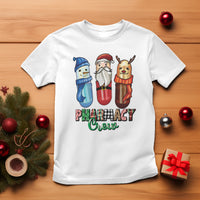 Christmas T Shirt Snowman Reindeer Santa Pharmacy Crew - Wonder Print Shop