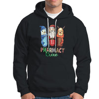 Christmas Hoodie Snowman Reindeer Santa Pharmacy Crew - Wonder Print Shop