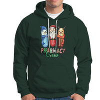 Christmas Hoodie Snowman Reindeer Santa Pharmacy Crew - Wonder Print Shop