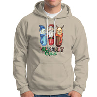 Christmas Hoodie Snowman Reindeer Santa Pharmacy Crew - Wonder Print Shop