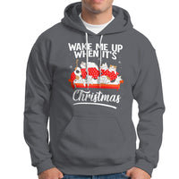 Cute Cat Wake Me Up When It's Christmas Chillin' Hoodie - Wonder Print Shop