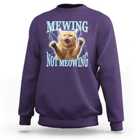 Funny Meme Cat Mewing Not Meowing Sweatshirt