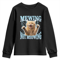 Funny Meme Cat Mewing Not Meowing Youth Sweatshirt
