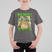 Funny Cat Meme Mewing Not Meowing T Shirt For Kid - Wonder Print Shop