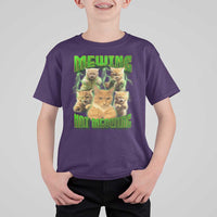 Funny Cat Meme Mewing Not Meowing T Shirt For Kid - Wonder Print Shop