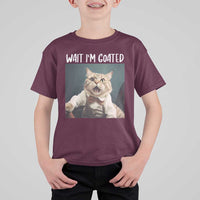 Funny Meme Cat T Shirt For Kid Wait I'm Goat - Wonder Print Shop