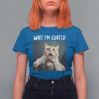 Funny Meme Cat T Shirt For Women Wait I'm Goat - Wonder Print Shop