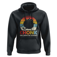 Funny Fat Cat Hoodie Chonk Oh Lawd He Comin'