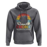 Funny Fat Cat Hoodie Chonk Oh Lawd He Comin'