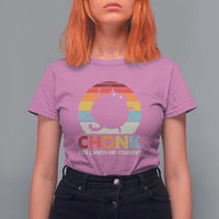 Funny Fat Cat T Shirt For Women Chonk Oh Lawd He Comin' - Wonder Print Shop
