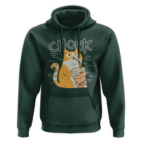 Funny Fat Cat Hoodie Chonk Drinking Bubble Tea