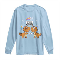 Funny Dinosaur Eat The Last Unicorn Long Sleeve Shirt