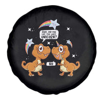Funny Dinosaur Eat The Last Unicorn Spare Tire Cover
