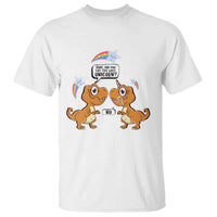 Funny Dinosaur Eat The Last Unicorn T Shirt - Wonder Print Shop