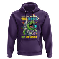 100th Day Of School Hoodie I Blasted Through 100 Days Dinosaur Astronaut - Wonder Print Shop