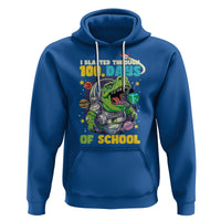100th Day Of School Hoodie I Blasted Through 100 Days Dinosaur Astronaut - Wonder Print Shop