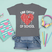 100 Days Of School Alphabet Love T Shirt For Kid - Wonder Print Shop