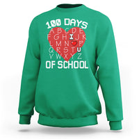 100 Days Of School Alphabet Love Sweatshirt - Wonder Print Shop