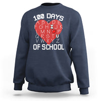 100 Days Of School Alphabet Love Sweatshirt - Wonder Print Shop
