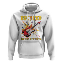 100th Day Of School Hoodie I Rocked 100 Days Funny Rock Lover Guitar - Wonder Print Shop