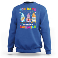 100th Day Of School Sweatshirt 100 Days With My Gnomies Smarter - Wonder Print Shop