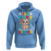 100th Day Of School Hoodie 100 Days You Must Be Kitten Cute Cat - Wonder Print Shop