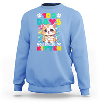 100th Day Of School Sweatshirt 100 Days You Must Be Kitten Cute Cat - Wonder Print Shop
