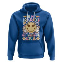 In My 100 Days Of School Era Retro Groovy Hoodie - Wonder Print Shop