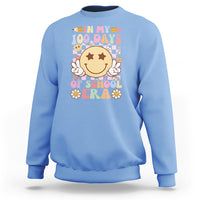 In My 100 Days Of School Era Retro Groovy Sweatshirt - Wonder Print Shop