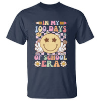 In My 100 Days Of School Era Retro Groovy T Shirt - Wonder Print Shop