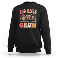 100th Day Of School Sweatshirt 100 Days Watching My Student Grow Teacher - Wonder Print Shop
