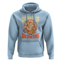 100th Day Of School Teacher Hoodie 100 Days Of Growing Retro Groovy Mushroom
