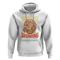 100th Day Of School Teacher Hoodie 100 Days Of Growing Retro Groovy Mushroom
