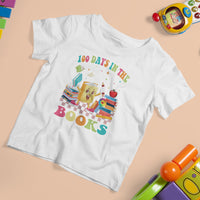 100th Day Of School T Shirt For Kid 100 Days In The Books Reading Bookworm - Wonder Print Shop