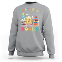 100th Day Of School Sweatshirt 100 Days In The Books Reading Bookworm - Wonder Print Shop