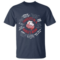Funny Nurse T Shirt Thought In A Nurse's Brain - Wonder Print Shop