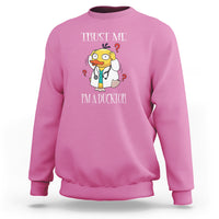 Funny Duck Doctor Sweatshirt Trust Me I'm A Ducktor - Wonder Print Shop