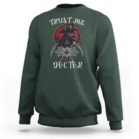 Plague Doctor Sweatshirt Trust Me I'm A Doctor Face Mask Physician - Wonder Print Shop