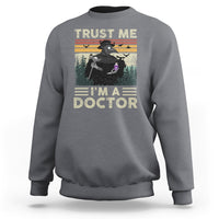 Plague Doctor Sweatshirt Trust Me I'm A Doctor Face Mask Physician - Wonder Print Shop