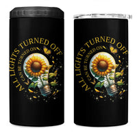 Mental Health Motivation Quote 4 in 1 Can Cooler Tumbler All Lights Turned Off Can Be Turned On
